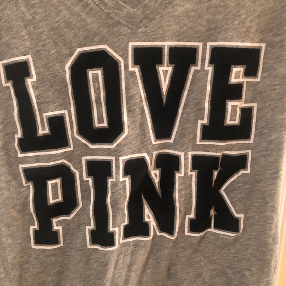 PINK Victoria’s Secret Grey Shirt - Picture 2 of 3
